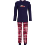 Blauwe heren pyjama Kerst | Pyjama webshop | Online de mooiste pyjama's, nachthemden, ondermode en meer