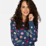 Vrolijke bloemenprints pyjama voor vrouwen