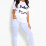 Pale Blue Maternity Baby Mama Pyjamas | Boohoo NL