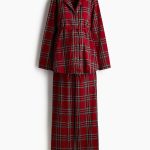 MAMA Pyjama van katoenen flanel Donkerrood/geruit DAMES | H&M NL