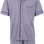 Lucky Korte herenpyjama met korte mouwen, zomer met knoopsluiting, maat M XXL, grijs, Large : Amazon.nl: Kleding, schoenen & sieraden