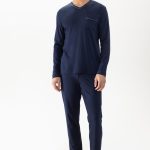 Pyjama extra lang Serie Pure Night Kleur Yacht Blue