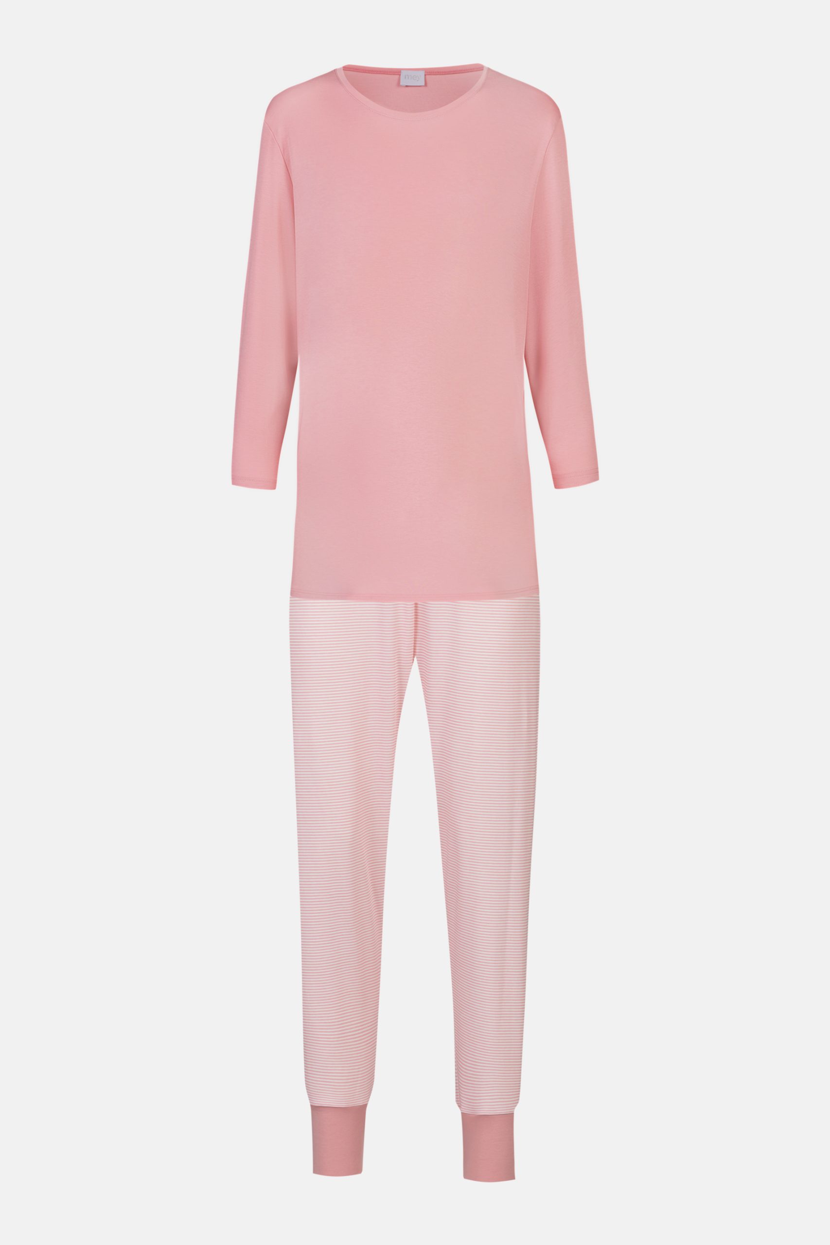 mey-pyjama-601cnu-1.jpg Pyjama Serie Simple Stripes Kleur Bridal Rose - Afbeelding 1