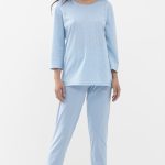 7/8 lange pyjama Serie Emelie Dream Blue | mey®