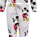 DISNEY Mickey Mouse Grijze Pyjama voor Dames met Lange Mouwen / XS | bol