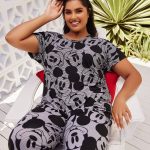 Shop Plus Size Mickey Mouse Stripe Pyjama Pant, Multi | Taking Shape SG