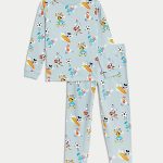 Zuiver katoenen Mickey Mouse™ pyjama (1 8 jaar) | SOFT PEACOCK | Pyjamasets | M&S NL