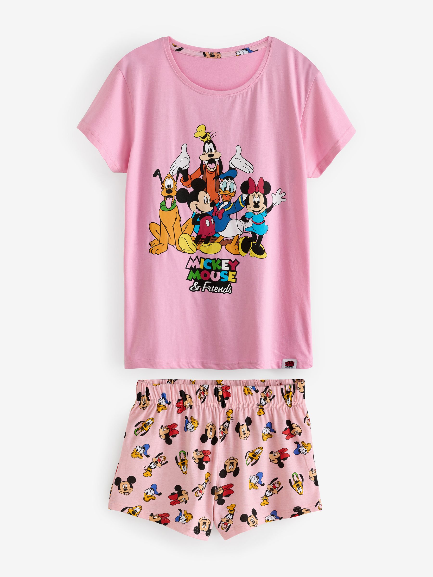 mickey-mouse-pyjama-698kbe-1.jpg Kopen Personage Disney Mickey Mouse korte 100% katoenen pyjama van Next Nederland - Afbeelding 1