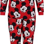DISNEY Mickey Mouse Rode Pyjama voor Dames met Lange Mouwen / XS | bol