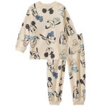 Mickey Mouse pyjama van biologisch katoen in beige | Ernsting's family