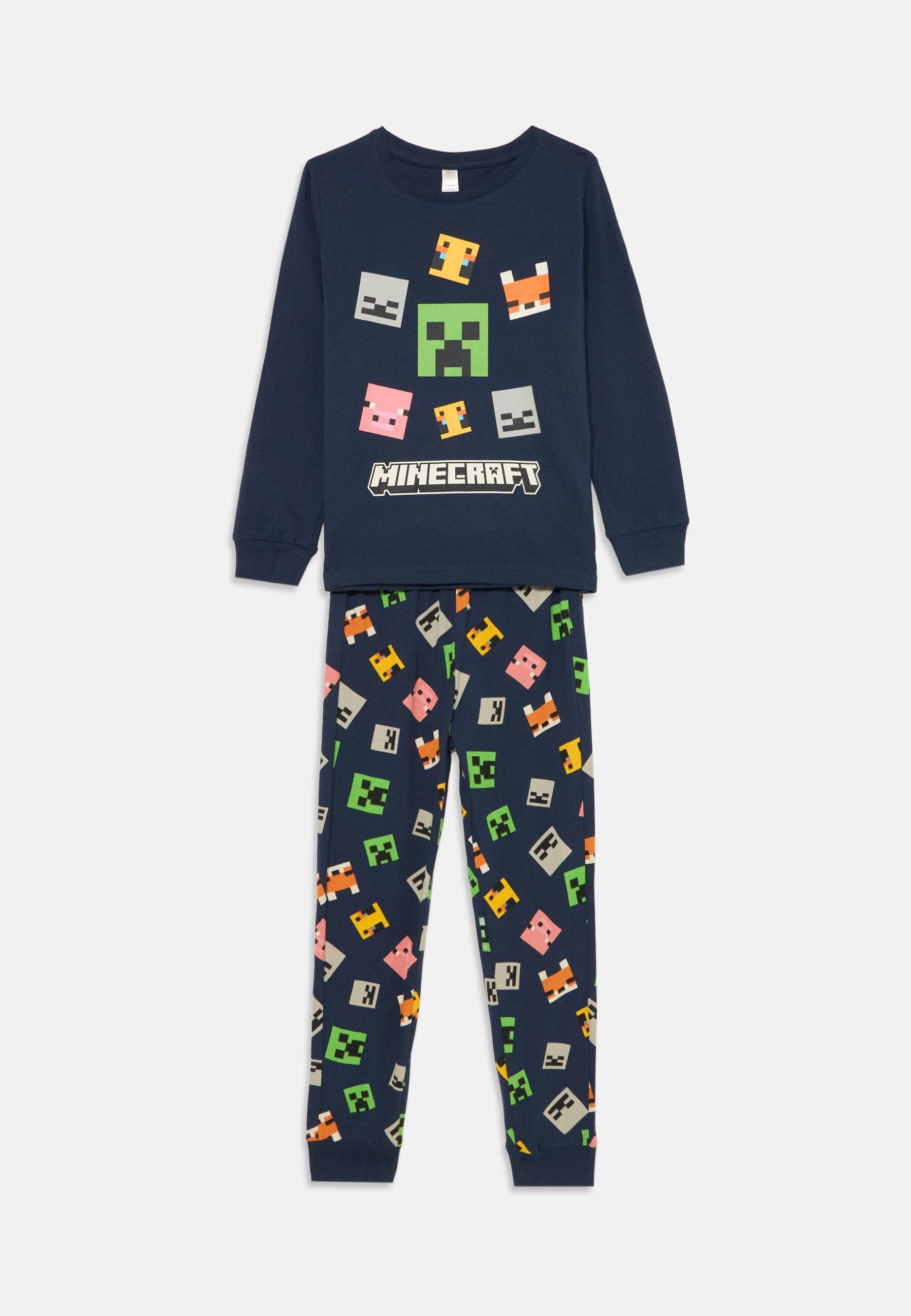 minecraft-pyjama-066dqt-1.jpg Lindex MINECRAFT SET Pyjama dark blue/donkerblauw Zalando.nl - Afbeelding 1
