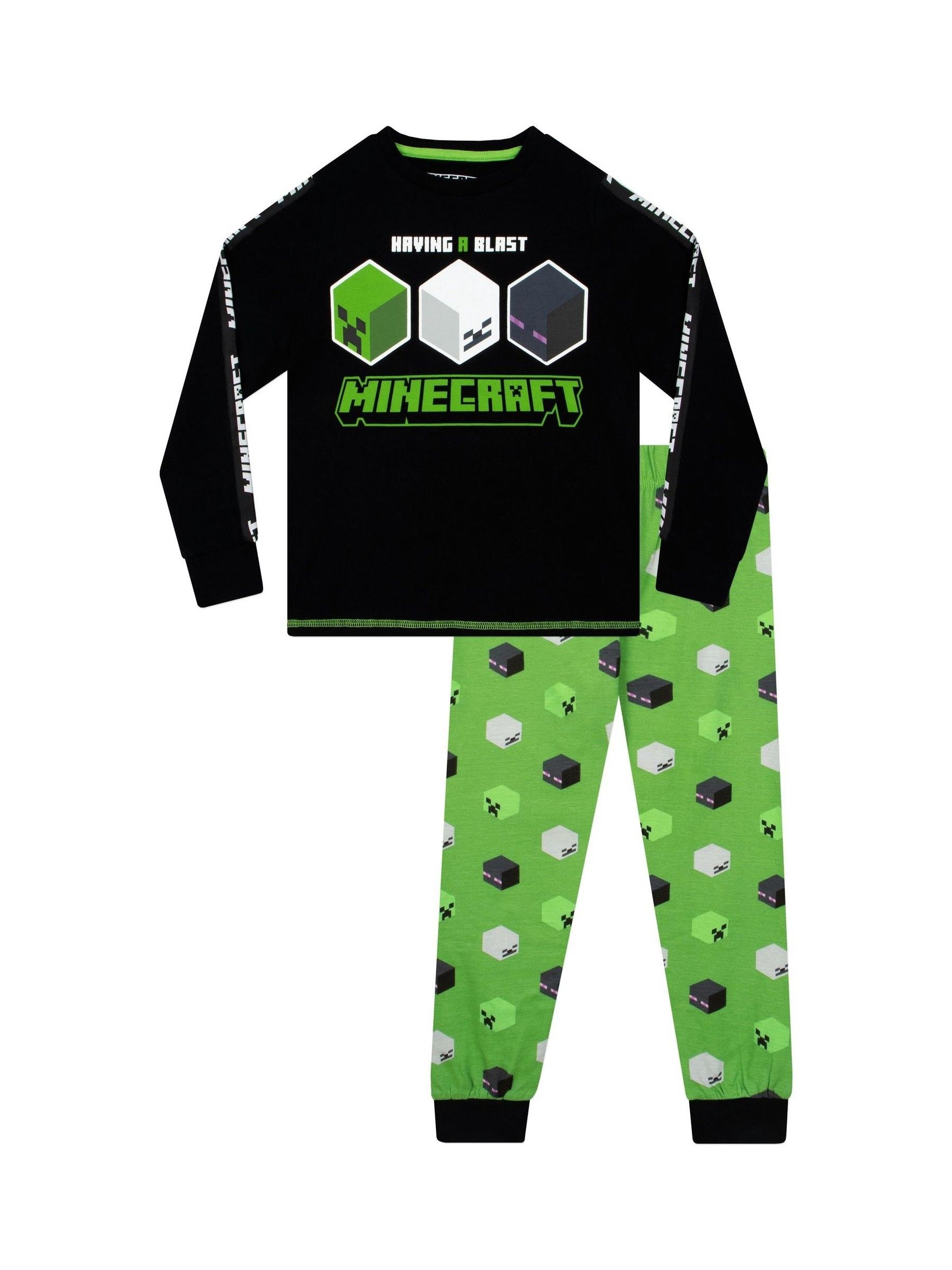 minecraft-pyjama-343uyy-1.jpg Kopen Minecraft pyjama met 100% katoen en karakteristieke print van Next Nederland - Afbeelding 1