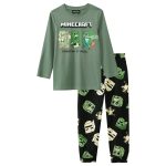 Minecraft pyjama met prints in olijf | Ernsting's family