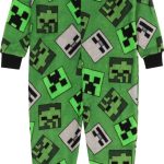 Minecraft Onesie Jumpsuit Met Rits Maat 110/116