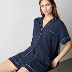 Korte Cool Comfort™ pyjama van katoen modal | NAVY | Pyjamasets | M&S NL
