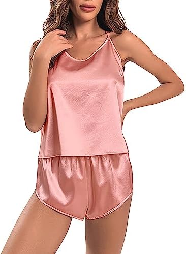 nachtkleding-595tic-1.jpg Nachthemd dames marine dames sexy zijde satijn ruches pyjama sets shorts sets nachtkleding satijn pyjama shorts set nachtkleding pyjama set nachthemden, roze, M : Amazon.nl: Kleding, schoenen & sieraden - Afbeelding 1