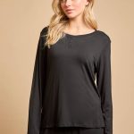 Black Oasis Set nachtkleding met lange mouwen en taille met trekkoord | Boohoo NL