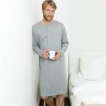 Pyjama Man en Vrouw Nachthemd Lange Mouw Biologisch Katoen