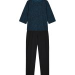 Nanso Dames pyjamaset zwart 216013 | Van Tilburg