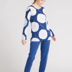 Nanso Pyjama Lange mouw katoen modal met bloemprint Zacht en comfortabel | bol