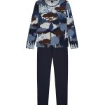 Nanso Dames pyjamaset blauw 216033 | Van Tilburg