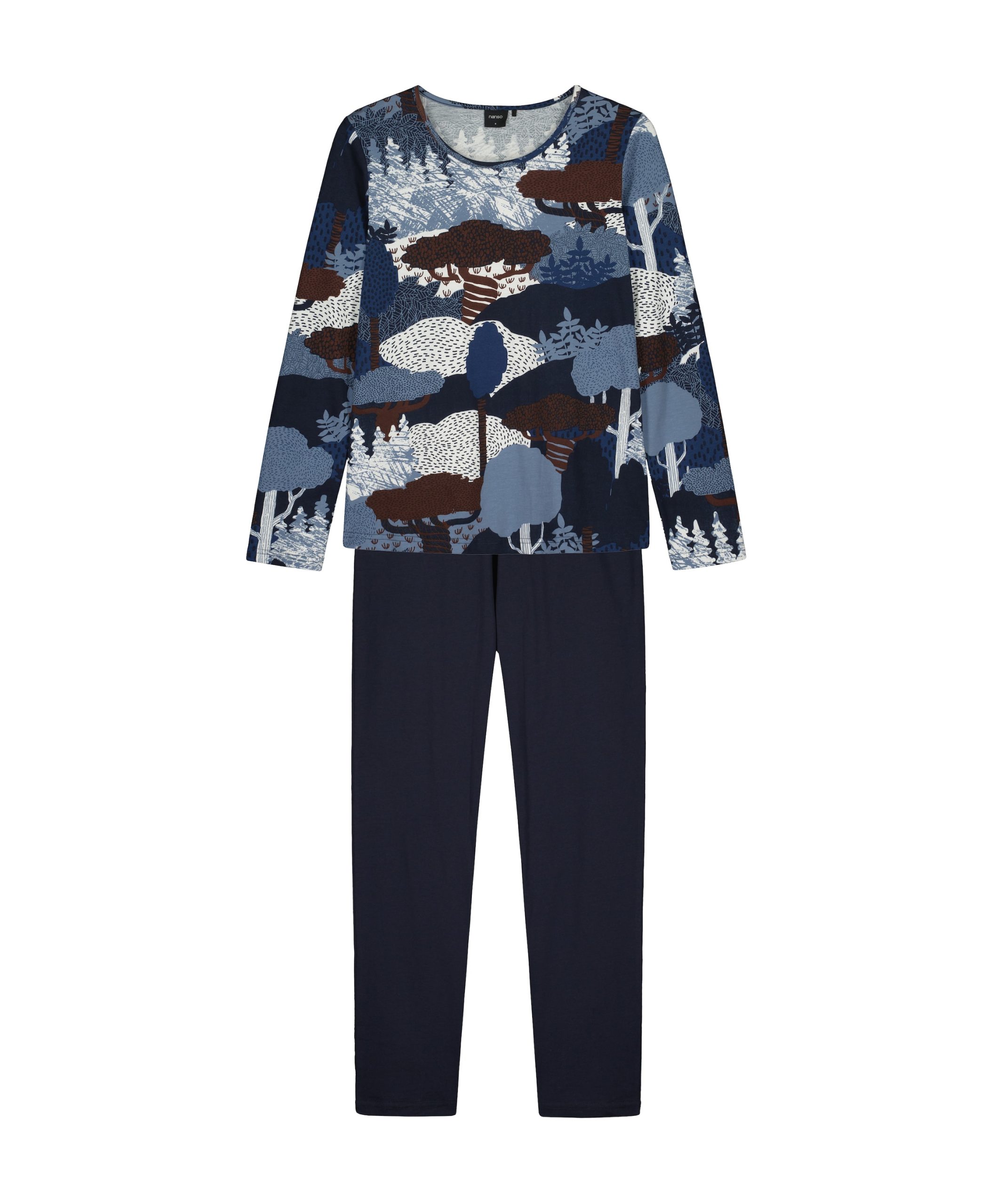 nanso-pyjama-592urx-1.jpg Nanso Dames pyjamaset blauw 216033 | Van Tilburg - Afbeelding 1