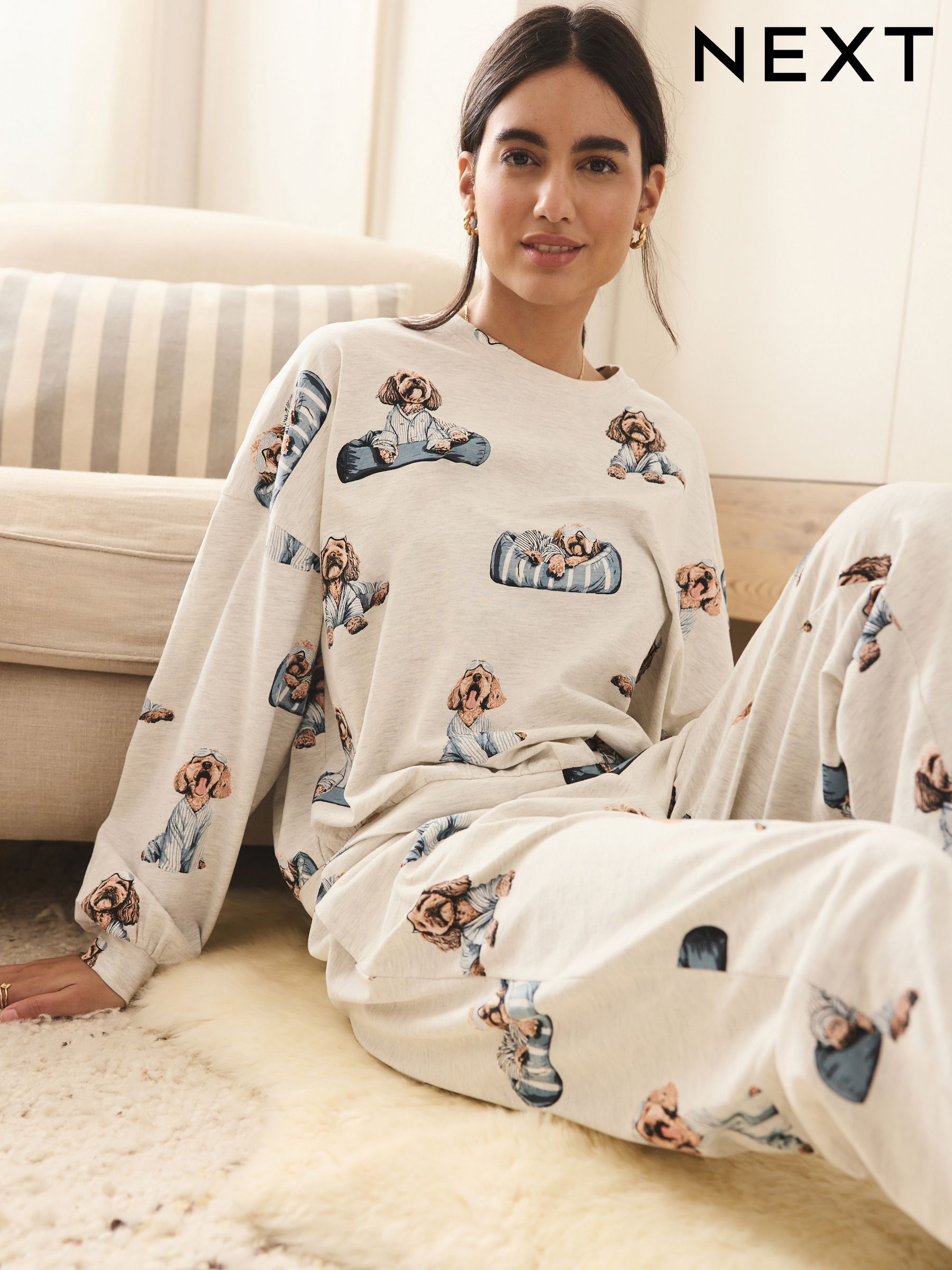 next-pyjama-652zfh-1.jpg Buy Women's Sleepwear Clearance Tall Online | Next Netherlands - Afbeelding 1