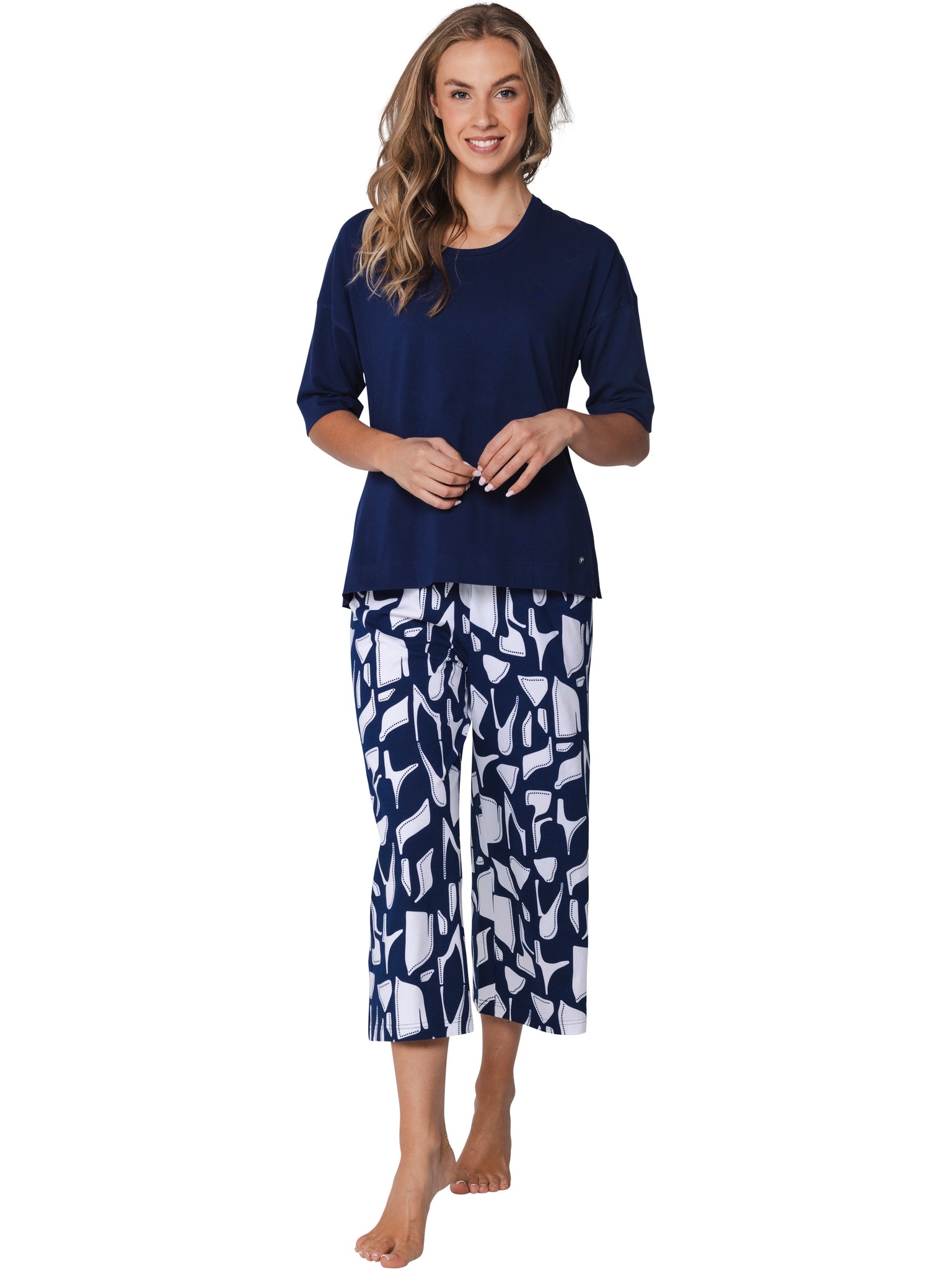 pastunette-pyjama-837bhg-1.jpg Pyjama Midnight Mosaic - Afbeelding 1