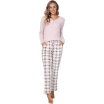 Pastunette dames pyjama micro fleece, rib ruit, 121252 168 2 15