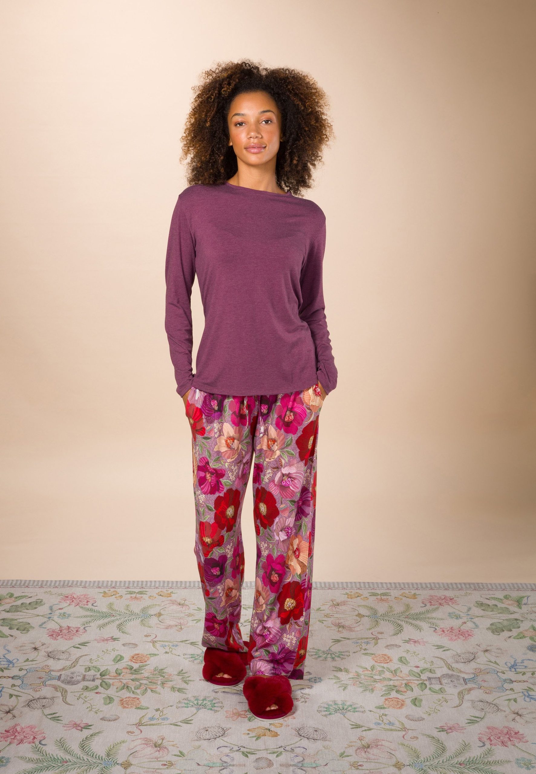 pip-studio-pyjama-580rye-1.jpg Pip Studio BELIN LONG ROSITA Pyjamabroek purple/paars Zalando.nl - Afbeelding 1