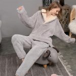 Winter Warm Flanel Dames Pyjama Sets Dikke Koraal Fluwelen Homewear Lange Mouw Nachtkleding Pak kopen vanaf een prijs van 28 | Joom