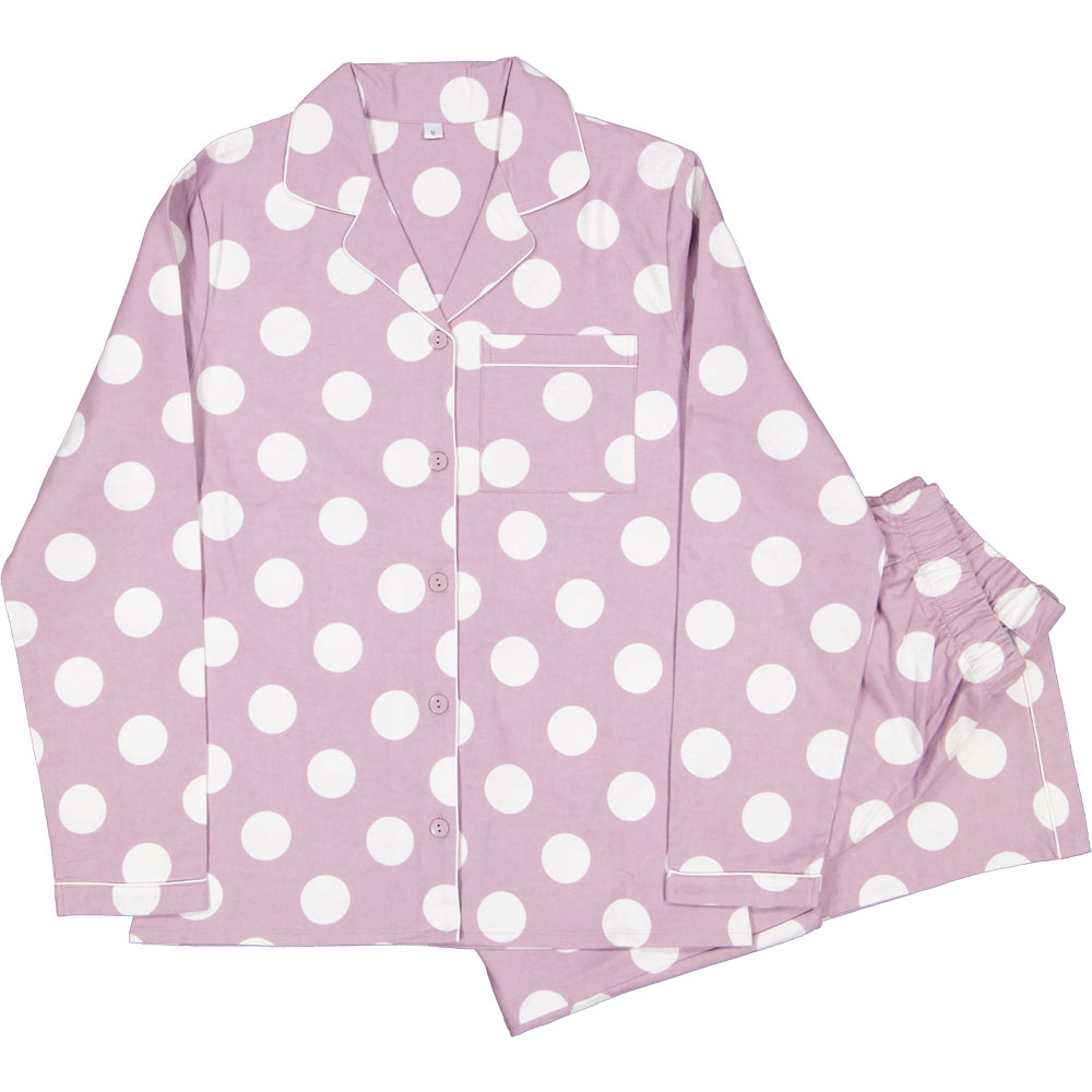 pyjama-dames-flanel-843rhx-1.jpg Dames pyjama flanel Lila kopen? Goed en goedkoop | Zeeman | Zeeman - Afbeelding 1