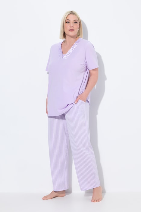 pyjama-dames-grote-maten-285pqq-1.jpg Pyjamas dames grote maten paars » Groten maten | Happy Size - Afbeelding 1