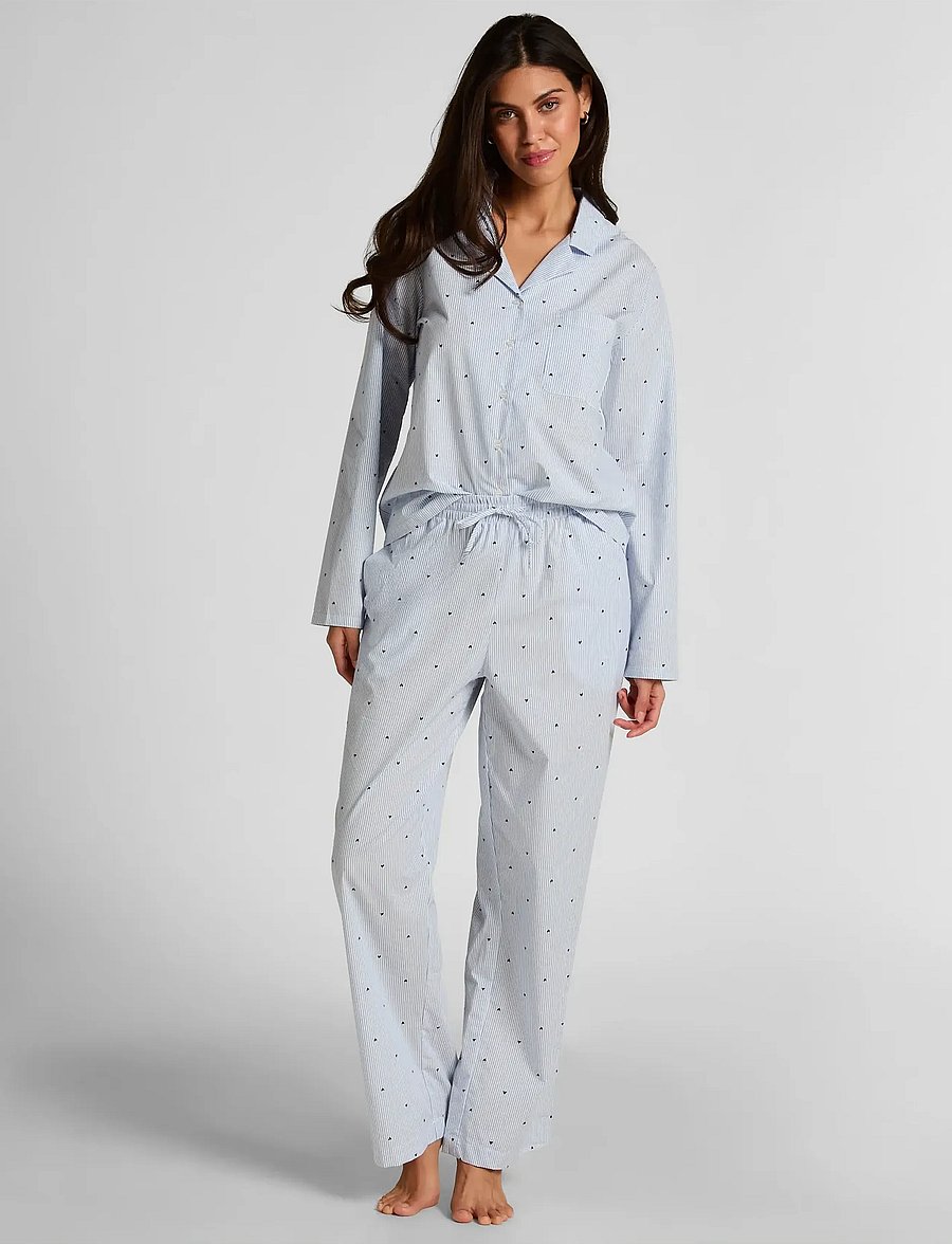 pyjama-dames-hunkemoller-033glq.jpg Hunkemöller Pant Woven Co Stripe Hearts (NKE304586) Broeken Boozt.com - Afbeelding 1