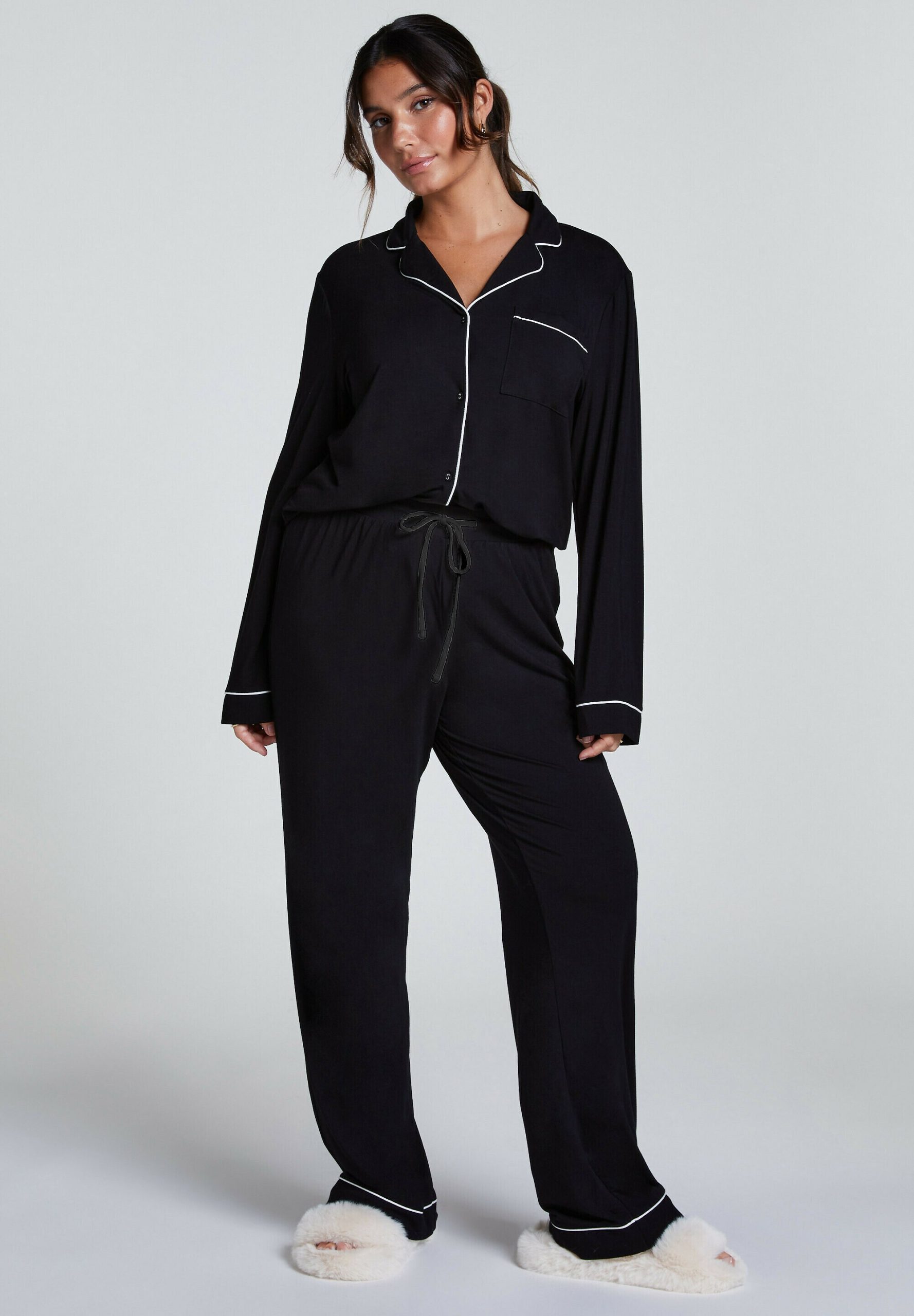 pyjama-dames-hunkemoller-609aic.jpg Hunkemöller Pyjamabroek black/zwart Zalando.nl - Afbeelding 1