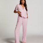 Hunkemöller Dames Nachtmode Pyjama top Springbreakers Roze maat M | bol