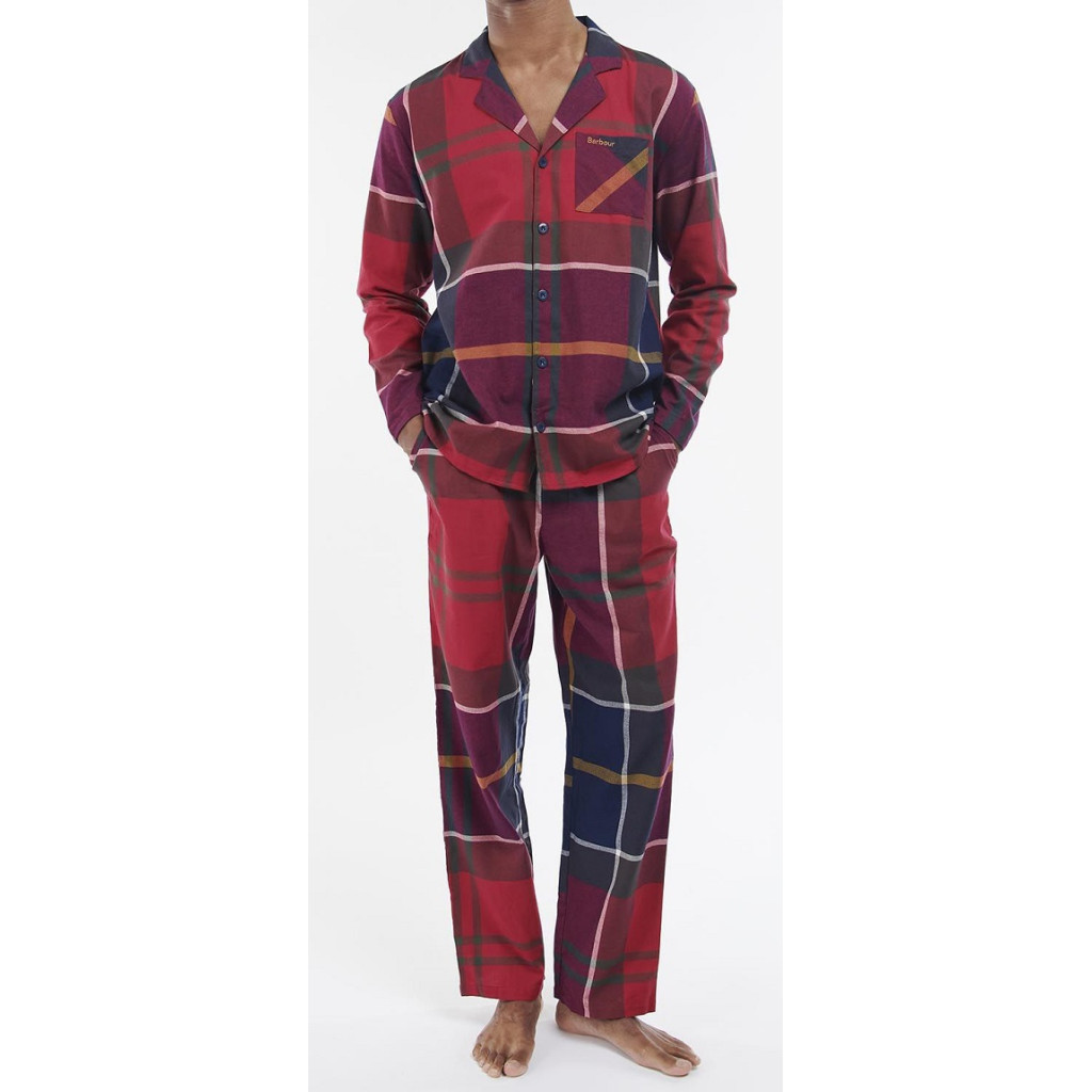 pyjama-heren-flanel-241jvs-1.jpg Barbour Flanel Pyjama | Laith Rood - Afbeelding 1