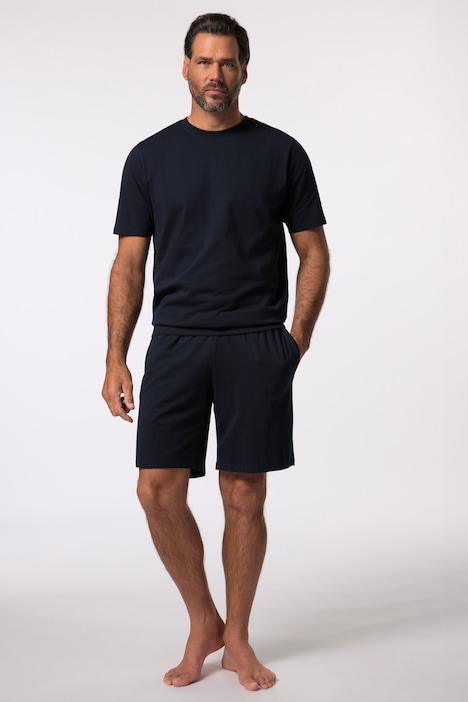 pyjama-heren-korte-broek-284urg-1.jpg Korte broek heren blauw | Grote Maten | Ulla Popken - Afbeelding 1