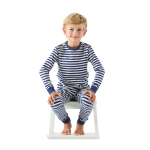 pyjama jongens blauw gestreept Little Label