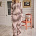 Kopen Rood/blauw gestreept Geribbelde pyjama met lange mouwen van Next Nederland
