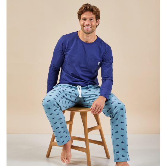 pyjama-kopen-407kpj.png Heren pyjama kopen? | Duurzaam Katoen | Little Label - Afbeelding 1