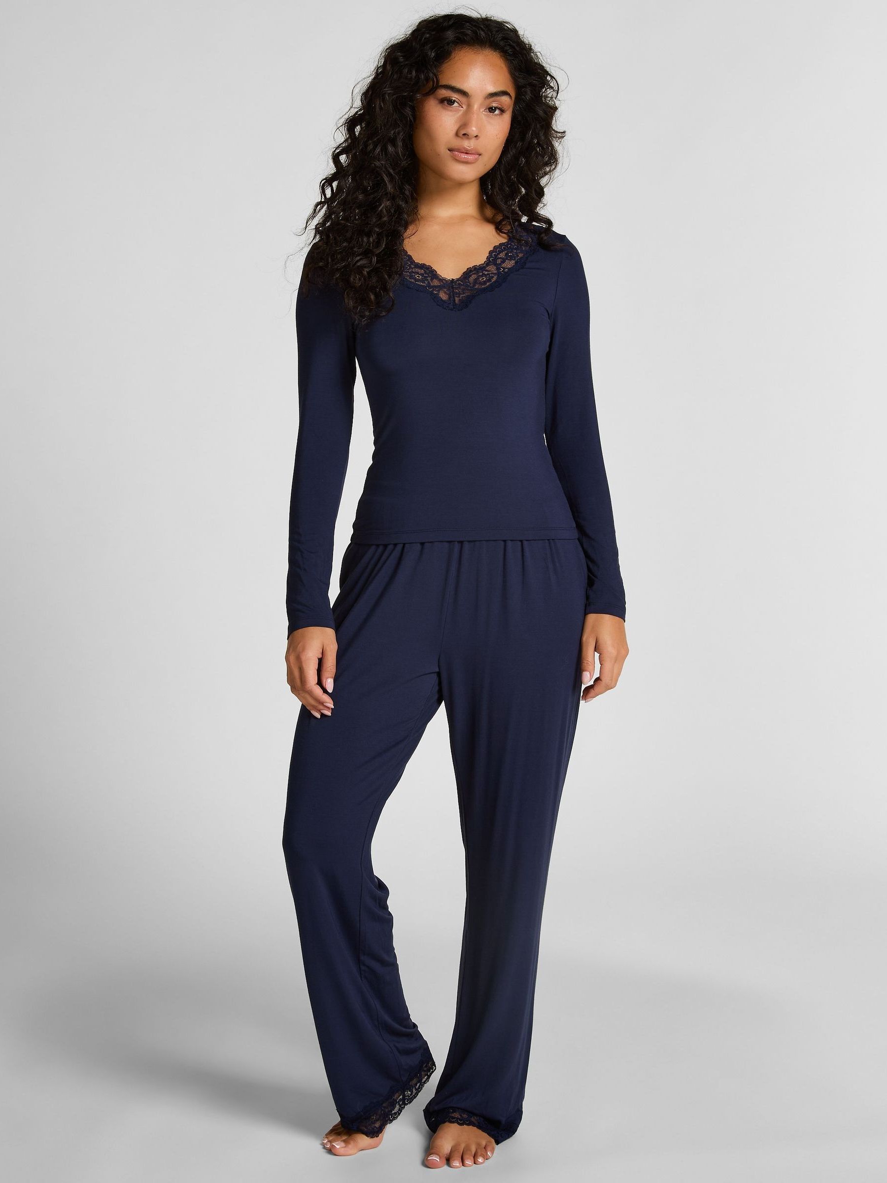 pyjama-kopen-762xgq-1.jpg Kopen Hunkemoller Lace Trim Pyjama Set van Next Nederland - Afbeelding 1