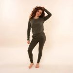 Charlie Choe Dames Pyjama broek legging O57118 38 Donker groen L