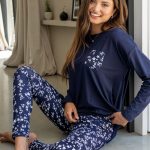 Kopen Blauw Pour Moi Soft Touch Jersey Legging Pyjamas Set van Next Nederland