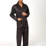 Heren pyjama satijn 94010 antraciet 58 | bol