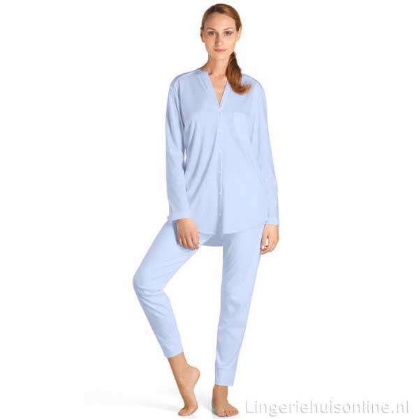pyjama-met-knoopjes-029xkn-1.jpg Hanro katoenen dames pyjama met knoopjes 7949 | Lingeriehuisonline - Afbeelding 1