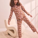 Kopen Chocoladebruin Jersey pyjama met knoopsluiting (3 16jr) van Next Nederland