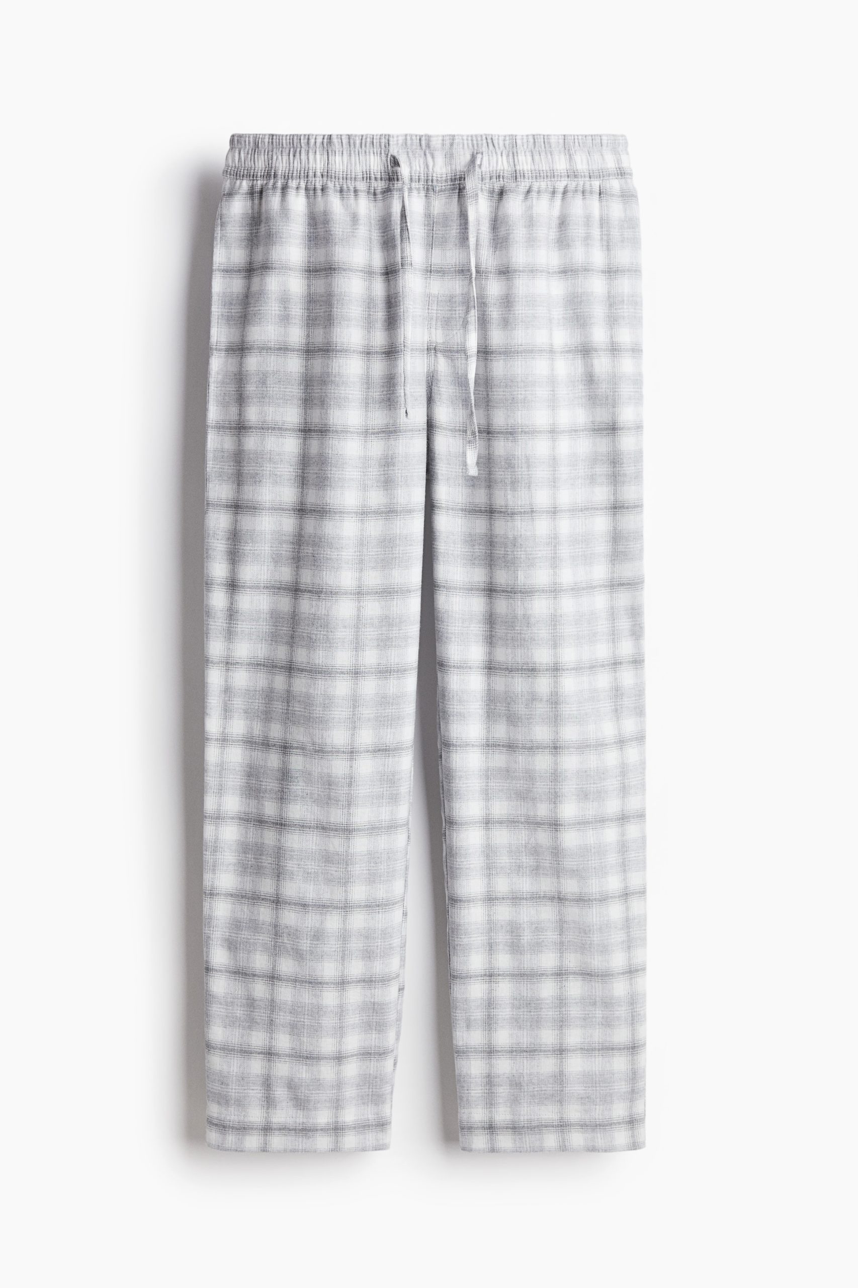 pyjamabroeken-heren-706jrm-1.jpg Flanellen pyjamabroek Lichtgrijs/geruit HEREN | H&M NL - Afbeelding 1