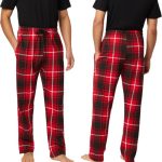 Comfort Essentials Pyjama Heren Volwassenen Broek 2 Pack Zwart / Rood Geruite... | bol