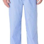 Amazon Essentials Men's Geweven pyjamabroek met rechte pasvorm, Lichtblauw Streep, S : Amazon.nl: Kleding, schoenen & sieraden